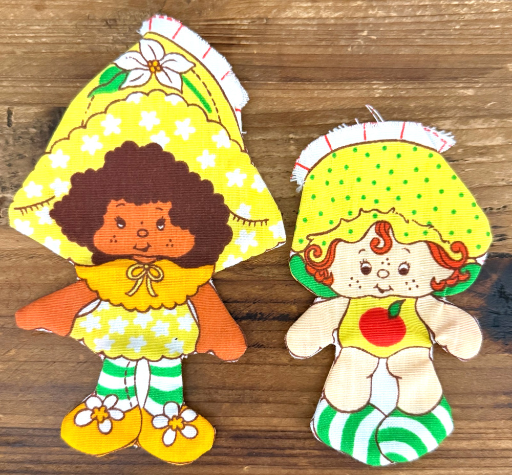 Vintage Strawberry Shortcake Cut & Sew MINI Pillows Orange Blossom Apple Dumplin